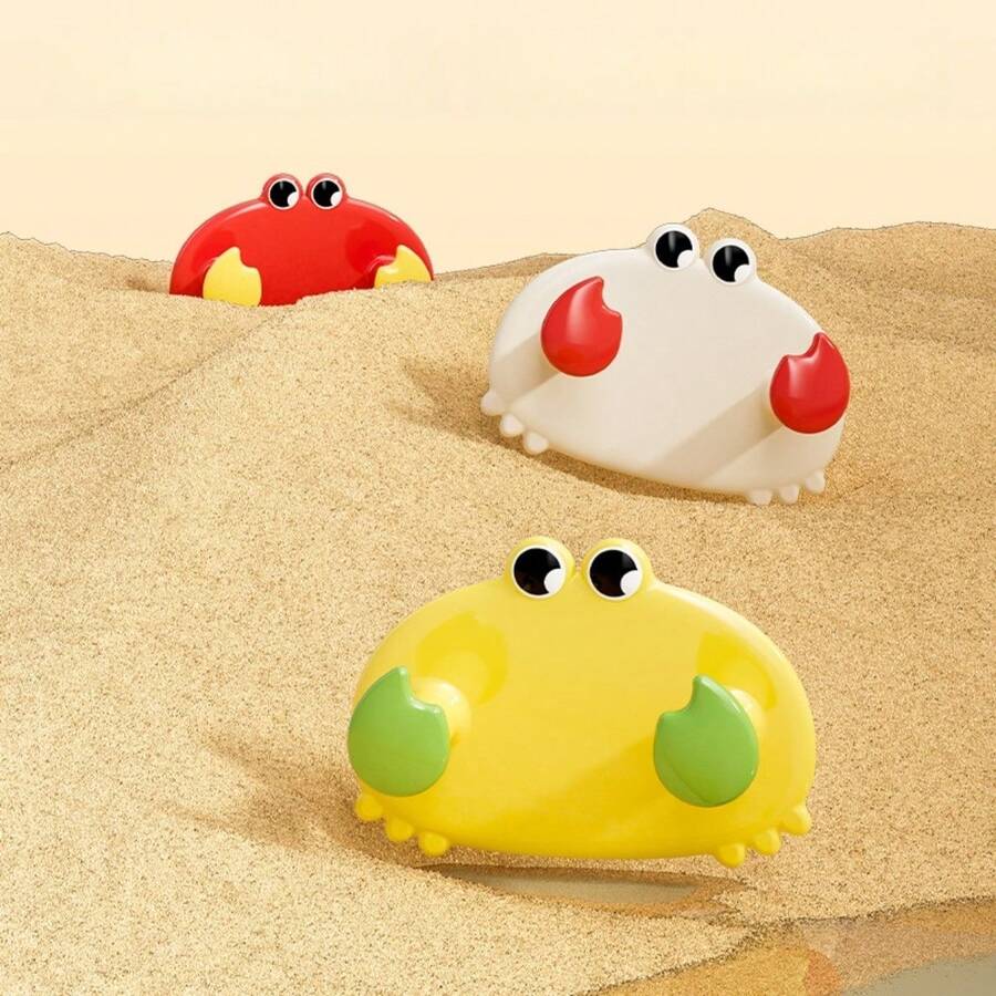 1pc Creative Cute Crab Shape Wall Hook, Waterproof Strong Adhesive Hanger For Bathroom, Kitchen Storage Without Drilling