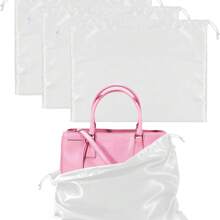 Multifunctional Storage Bag, Dust-Proof Bag, Protective Bag, Travel Bag For Shoes, Clothes, Handbags And Valuables, Soft Silk, Durable, Reusable, Available In Multiple Colors, Size: 25x35cm, 40x50cm, 50x60cm, 5pcs/2pcs/1pc Set