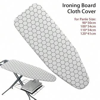 1 Pc Universal Ironing Board Cover With Elastic Edge Stain Resistant Scorching Iron Thick Cotton Padding Iron Heat Shield Ironing Cover For Ironing Table