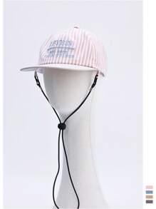 1 pieza Gorra tipo snapback de secado rápido con rayas y cuadros, top suave, para mujer primavera/verano, delgada y transpirable, con protección solar para uso en exteriores y estilo callejero, sombrero ajustable unisex para viajes al aire libre y sombreado solar de verano
