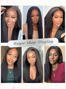 14inch/24inch U Part Synthetic Fiber Hair Wigs For Women Glueless Upgrade U Part Wigs Natural Color Straight Hair Wigs Beginner Friendly None Lace Front Wigs For Women Christmas New Year Carnival Music Festival Use