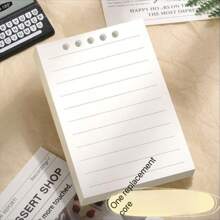 1 pieza Libreta pequeña de hojas sueltas tamaño A7, cuaderno portátil pequeño y muy atractivo, cuaderno de bolsillo, suministros escolares, vuelta al colegio