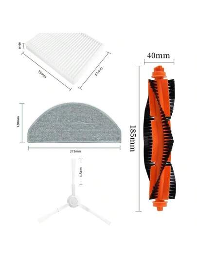 Xiaomi Robot Stofzuiger E10 E12 B112 Sweeper Cleaner Spare Parts: Roller, Side Brush, HEPA Filter, Mop Cloth, Rags, Accessories view 7