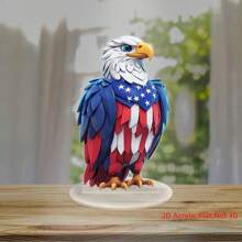 4th Of July Desk Ornament 2D Flat Bird Acrylic Decorations Desktop Decor For Home And Holiday