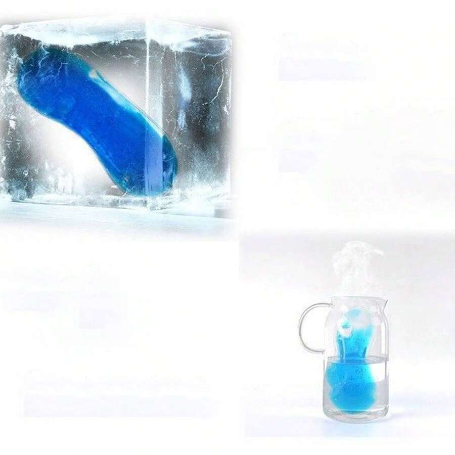 Cooling Eye Mask, Ice Pack For Hot & Cold Therapy, Relieves Eye Fatigue, With Reusable Inner Cooling Pad - Blue - View 1