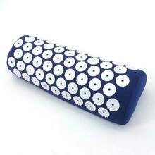 Cojín masajeador, estera de masaje para Yoga, acupresión, alivia el dolor, estrés, espalda, dolor corporal, estera con puntas, estera de acupuntura y juego de almohadas - Neblina azul - Ver 7