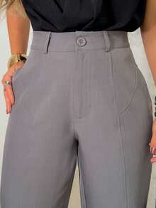 MISS RABBIT WOMEN Dress Pants S\38 M\40 L\42 GG\44 L1\46 L2\48 L3\50 - 深灰色 - 查看 5