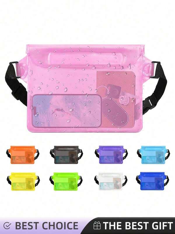 6 Stück große wasserdichte Handytasche, dreifach versiegelte wasserdichte Handytasche mit Touchscreen, geeignet für Schwimmen, Rafting und Tauchen, wasserdichte Handyaufbewahrung - hält das Handy trocken und sicher, Strandutensilien, Strandaccessoires, Pool-Schwimmhilfe