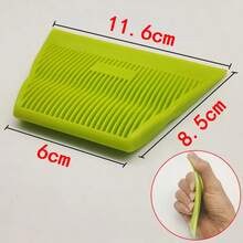 1Pc Espátula Trapezoidal Mediana Suave para Envoltura de Autos/Tintado de Ventanas/Instalación de Papel Tapiz Herramienta de Envoltura de Vinilo para Autos - Verde - Ver 4