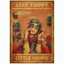 1 件/3 件墙面艺术海报可选框架复古蝴蝶女孩月亮帆布画励志名言海报和印刷品墙面艺术适用于客厅家居墙壁装饰，带框架的墙面艺术 - 彩色 - 查看 49