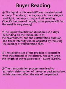 5pcs/Set (1 Bottle Fragrance Oil + 4 Fragrance Sticks) Flameless Home Fragrance Oil Diffuser Set, Fragrance Intensity Increases With Sticks, Can Use Multiple Bottles For Enhanced Effect, Suitable For Bedroom, Bathroom, Living Room, Aromatherapy, Air Freshener, Gift, Home Decor, Birthday, Graduation, Christmas, Valentine's Day, Ramadan, Bubble Bag Packaging