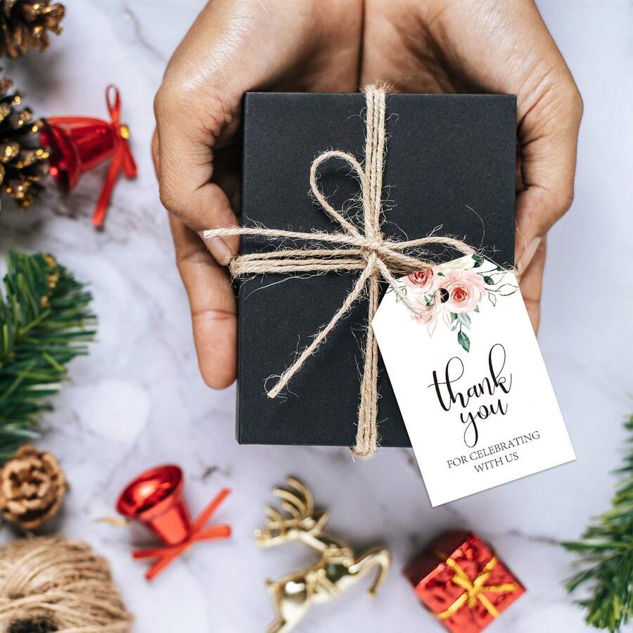 30pcs Thank You Hang Tags, Apparel Clothing Bakery Favor Labels, Wholesale Cross-Border Appreciation Gift Cards - Multicolor - View 1