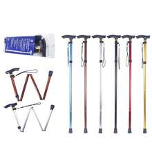 1 件可调节铝制手杖 - 可折叠轻便旅行手杖，配有人体工程学手柄和防滑橡胶头，可折叠，适合老年人/徒步旅行/日常使用 - 行动辅助器、老年人支撑物、徒步旅行杖、机场旅行必备品、折叠手杖、轻便手杖、旅行配件、老年人礼物创意！ - 彩色 - 查看 11