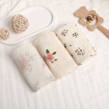 3/5 Pakken Baby Muslin Washandjes Voor Unisex Washandjesset Voor Baby Gezicht Lichaam Comfortabel En Zacht Voor Pasgeboren Baby's Kinderen Meisjes En Jongens