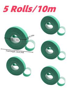 1-50 cuộn băng dính tự dính có thể cắt được, hình cây xanh và dùng để buộc cáp nguồn/dữ liệu, có thể tái sử dụng. - màu xanh lá - Xem 15