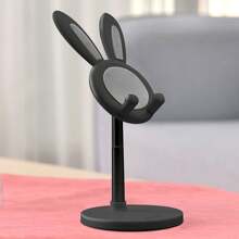 1-Piece Creative Cartoon Mobile Phone Bracket, Cute Cartoon Rabbit Bear Little Yellow Duck Flat Universal Mobile Phone Desktop Bracket Adjustable Telescopic Lifting Slouchy Bracket, Gifts For Children And Girlfriends, Birthday Gifts For Women, Valentine's Day Gifts. Suitable For Desktops