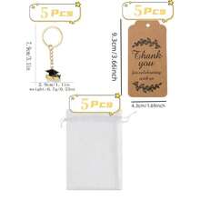15Pcs Graduation Keychain Gift With Thank You Tags And White Organza Bags Universal & Graduation Occasion Graduation Gifts