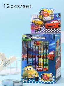 Sanrio Disney Car Neutral Pens, New Blue Doll Straight Pole Erasable Neutral Pen, Cartoon Hooded Needle Tube Water Pen Creative Stationery, High Aesthetic Erasable Water Pen Student Stationery, Perfect Graduation Gift, Birthday Gift Back To School