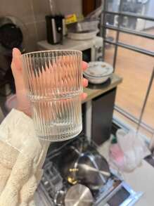 1pc, Transparent Bamboo Cup, With Lid, New Glass Cup, Suitable For Coffee Cups In The Company, Bedroom, Living Room, Only With A Good Cup Can You Have A Good Mood To Drink Water