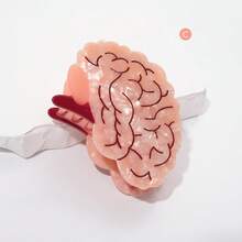 1 PC Novel Brain, Heart, Eye Hair Grab Clip Personalized Medical Student Anatomy Creative Anti Slip Hair Clip Hair Claws Claw Clips Hair Clips Hair Jaw Clip Hair Clamps Hair Clutch Hair Catcher Clip Fall Winter Hair Accessories For Women For Vacation Outfits Woman