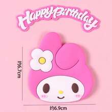 Sanrio 1 Pc Cake Decoration KT Cat Soft Plastic Ornament Happy Birthday Baking Dress Up