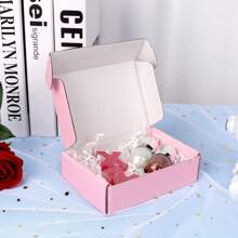 20pcs Colorful Double-Sided Gift Boxes, Folding Packaging Boxes, Express Boxes, Gift Boxes, Storage Boxes, Corrugated Cardboard Transport Boxes, Suitable For Small Businesses, Transport, Packaging, Storage, Crafts, Mailing, Holidays, Birthdays, Weddings, Parties And Various Holiday Gift Packaging (Colors Are Handmade, So There May Be Slight Color Differences)
