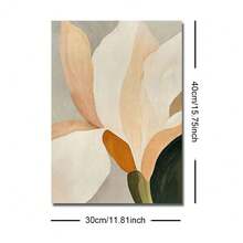 1 幅无框波西米亚风花卉墙面艺术复古海报帆布印刷当代艺术中世纪抽象植物花卉美学装饰乡村画适用于宿舍、公寓、客厅、卧室、现代家居装饰