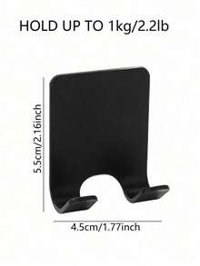 خطافات حائط بلاستيكية لحامل ماكينة الحلاقة/الشفرة، 2 قطعة، متعددة الوظائف بدون ثقب، حامل شفرة وحامل هاتف/حقيبة، عودة إلى المدرسة