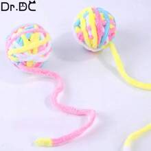 Dr.DC Pet Cat Toys Are Self Entertaining Chew And Tease Cats Toy Balls Colored Wool Dog Supplies Fidget Toy For Cats Accessories