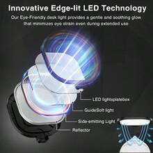 Desktop Video Conference Light For Zoom Meeting Desk Light With Stand And Phone Holder Desk Lamp Laptop Light For Working From Home Video Light For Webcam Lighting Video Calls - Black2packs - View 5