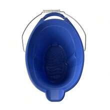 Auto Drive  Plastic 12-Quart Oval Bucket, Blue - 1 - 查看 8