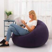 Grand fauteuil souple et gonflable en PVC, chaise longue, pouf, canapé, siège pour la vie quotidienne, l'extérieur et le camping