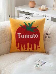 1 gói vỏ gối thêu trái cây nhung, họa tiết chuối sống động, vải polyester mềm, khóa kéo, chỉ giặt tay, hoàn hảo để trang trí phòng ngủ hoặc phòng khách trang trí phòng khách phụ kiện ghế sofa nhiều màu sắc họa tiết dệt - Màu xanh Cadet - Xem 4