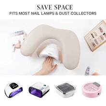 Foldable Beveled Nail Hand Pillow Butterfly Nail Hand Rests Cushion Pillow Double Hands Nail Art Hand Pillow For Manicure Table - Apricot - View 3