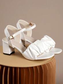 2025 Prom High Heel Dress Sandals For Teenagers, Comfortable & Versatile 6CM Heels