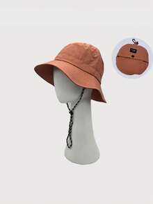 1pc Waterproof Bucket Hat, Packable, Thin & Quick Drying, Outdoor Fishing Sun Hat For MenMen's Sun Hat Summer Hat, Suitable For Summer Outdoor Activities Such As Hiking And Fishing - Stowable Bucket Hat - View 3