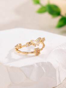 1buc auriu, elegant, lux, la modă, personalizat, cu 26 de litere, design fluture, inel de femeie, ca cadou pentru prieteni, surori, mame, soții, iubite pentru vacanță, ziua de naștere, aniversare, Crăciun