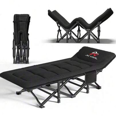 Catre Camastro Plegable Ajustable Acampar,190cm*68cm,Cuna de Camping para Adultos,cómoda,Cuna Plegable para Dormir,Cama Plegable Ligera,soporta 150KG,Siesta de Oficina