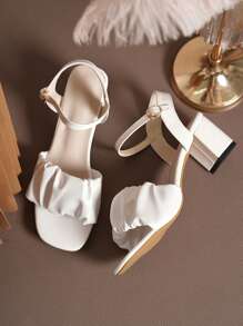 2025 Prom High Heel Dress Sandals For Teenagers, Comfortable & Versatile 6CM Heels