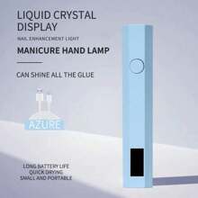 Lámpara de secado de esmalte de uñas en gel DIY mini portátil con pantalla digital, inalámbrica y de secado rápido. Lámpara UV portátil, lámpara de uñas pequeña y fácil de transportar, adecuada para salón de uñas en casa, conveniente para transportar cuando se viaja, adecuada como regalo de alta calidad para chicas.