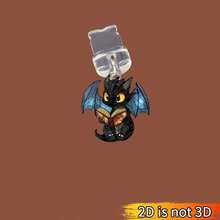 1 pieza Tapón antipolvo de teléfono en forma de dragón 2D de acrílico, compatible con Lightning/Tipo-C, cuidado y mantenimiento de teléfonos móviles, regalo ideal para vacaciones - Multicolor - Ver 10