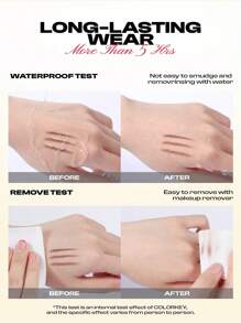 Lápiz delineador de cejas COLORKEY, bolígrafo para cejas, de larga duración, resistente al agua, definidor de cejas, no removible, ultra suave, resistente al agua, tinte y color, relleno y delineado natural de cejas, para principiantes, mujeres, uso diario, Navidad, regalos de Navidad, maquillaje