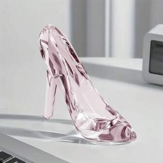 2D Flat, 1pc Creative Acrylic Crystal Shoe Festival Party Decorations, Wedding Venue Ornaments, Princess Party Accessories, Miniature Statue Of Glass Slippers, Perfect Holiday Gift For Birthday Presents Non-Clothing