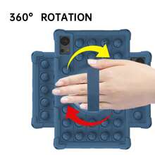 1 Custodia per tablet anti-caduta compatibile con M10 3rd 10.6" 2022/M10 FHD Plus/2a gen. 10.3" TB-X606/Honor Pad X8a/MatePad Se 11"/Redmi Pad SE 11", design a bolle pop-up a cartoni animati, antiurto con tracolla e penna (tablet non incluso)