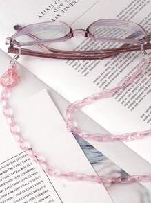 New Acrylic Transparent Crystal Face Mask Chain Eyeglass Lanyard, Mask Anti-Loss Strap, Suitable For Children And Adults