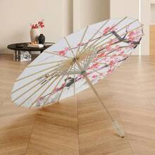 Paper Umbrellas For Decorations Colorful Classical Chinese Style Print Parasol Umbrella - Hot Pink - View 2