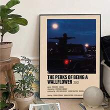 1 幅复古经典电影《壁花少年》墙壁艺术海报客厅酒吧咖啡厅卧室办公室家居装饰帆布画无框 - 彩色 - 查看 10