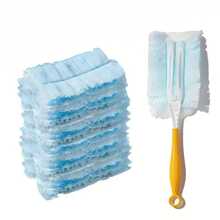 10pcs/Pack Disposable Dust Collector Refills With 1 Yellow Handle, Compatible With