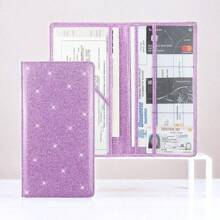 Porta-documentos para Carro com Fechamento Magnético, Organizador de Luvas de Veículo - Para Documentos, Cartões, Carteira de Motorista, Organização e Armazenamento, Bolsas e Bolsas Femininas, Decoração (Preto)