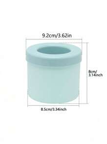 1pc Blue Plastic Ice Cube Tray With Multiple Compartments And Simple Bucket-Shaped Design With Lid, Suitable For Kitchen, Summer Ice Trays /Bins, Suitable For Cup, Summer Ice Bin & Tray, Kitchen Accessories